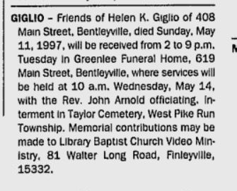 funeral notice